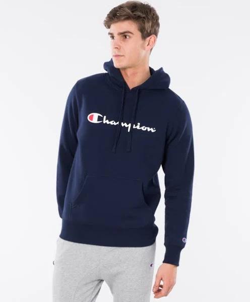 Champion Script Hoodie Navy S