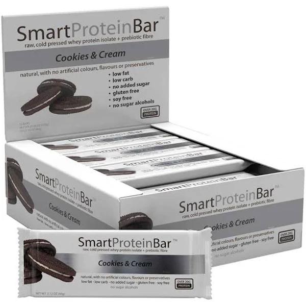 Smart Protein Bar Box of 12 / Cookies & Cream