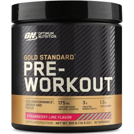 Optimum Nutrition Gold Standard Pre Workout 30 Serves Strawberry Lime