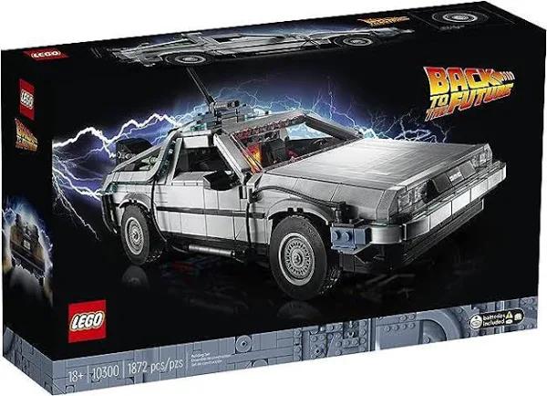 LEGO Icons Back to The Future Time Machine 10300 Building Set for Adults (1872 Pieces) 18.9 x 11.1 x 4.65 Inches