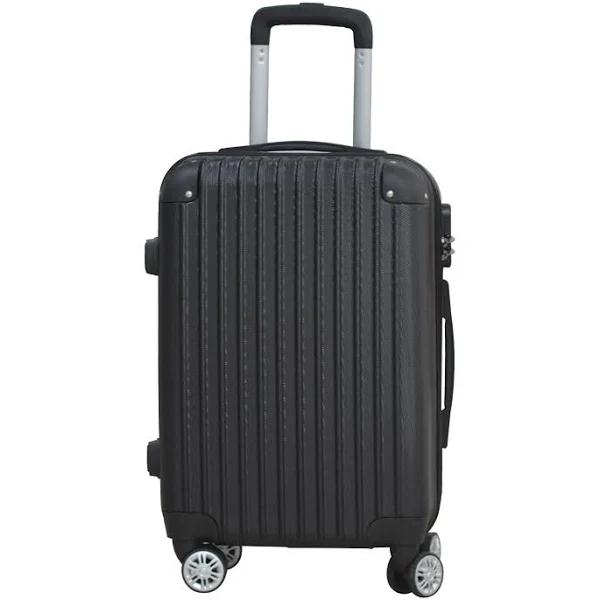 20" Cabin Luggage Suitcase Code Lock Hard Shell Travel Case Carry On Bag Trolley