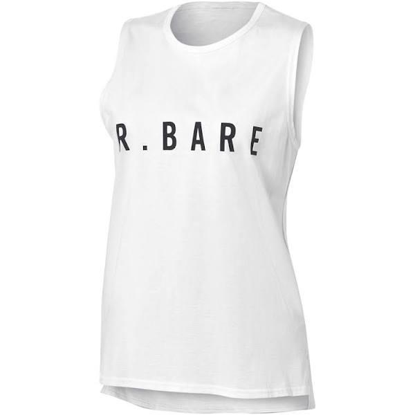 Running Bare Womens Easy Rider Muscle Tank White 14