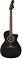 Fender California Newporter Special Medium-Sized Acoustic Guitar w/Bag, Matte Black