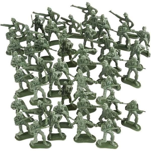 ArtCreativity Little Green Army Men Toy Soldiers, Bulk Pack of 144 Military Toys Figurines, Plastic Army Guys Playset, Action Figures in Assorted