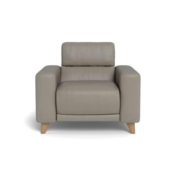 Sterling Leather Electric Recliner Armchair Grey by Freedom