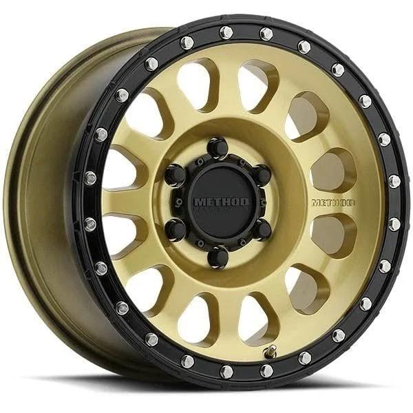 Method Race Wheels 315 Gold / Black Lip, 16x8 6/120 0