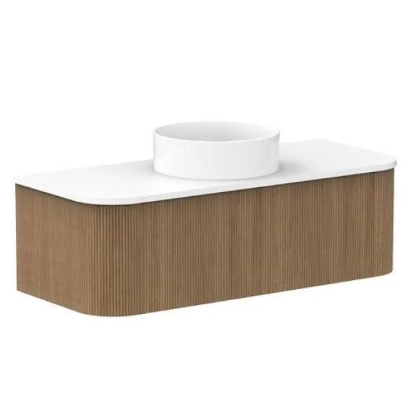 ADP Waverley Solid Surface Wall Hung Vanity, 1200mm Centre Bowl