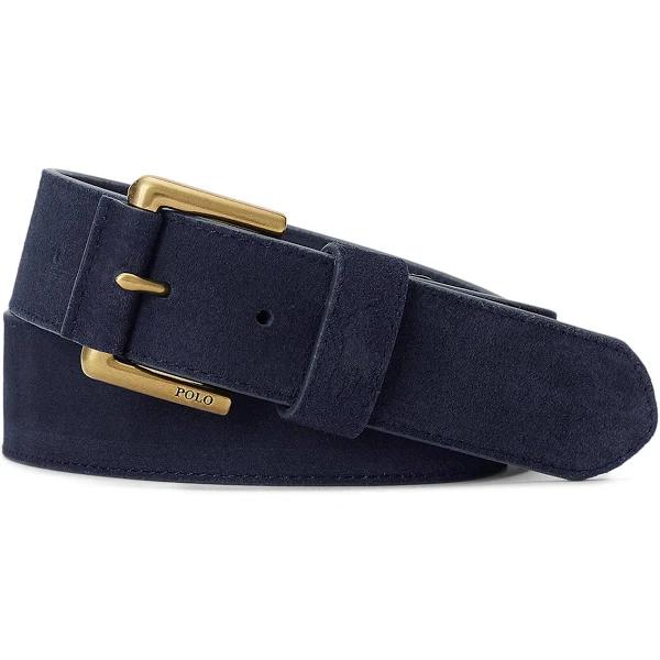 Polo Ralph Lauren Signature Pony Suede Belt Navy 42