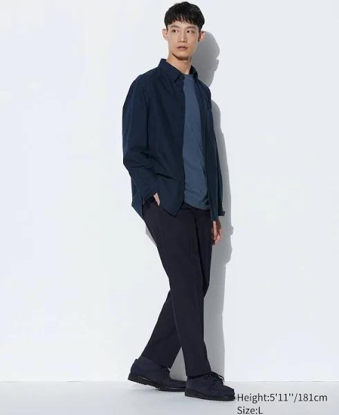 Uniqlo Smart Ankle Pants (Woollike) - Navy Size XS