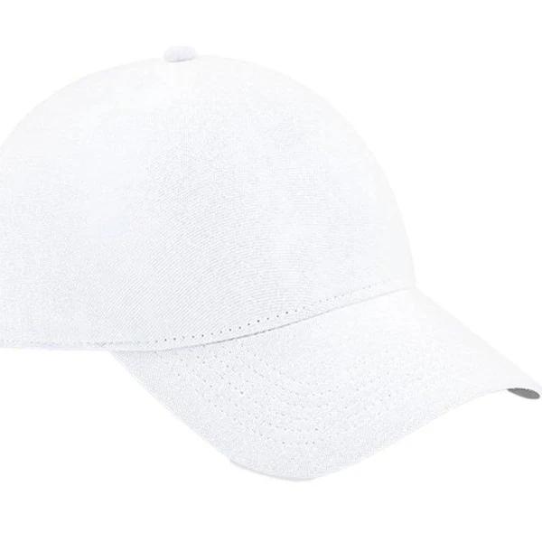 Beechfield Unisex Adult Waterproof Seamless Cap White One Size Cotton Polyester Unisex Adult Cap