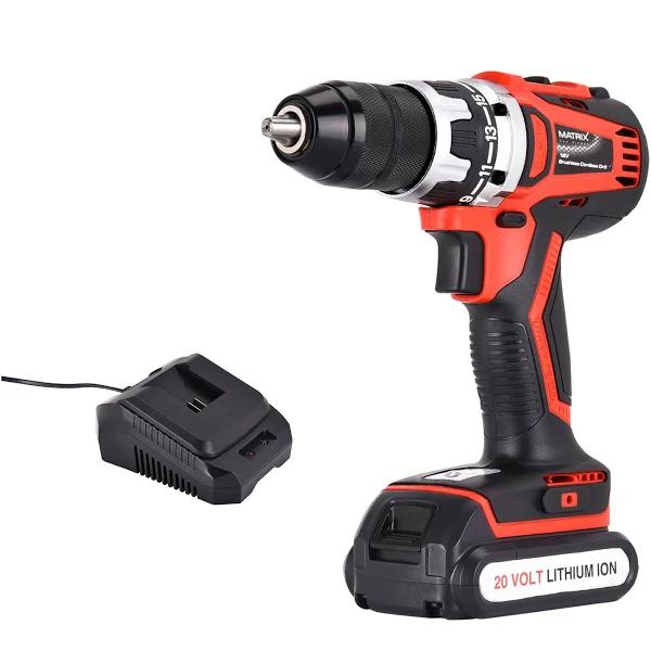 Matrix Power Tools 20V Cordless Brushless Drill Driver Battery Charger Set - AfterPay & zipPay Available