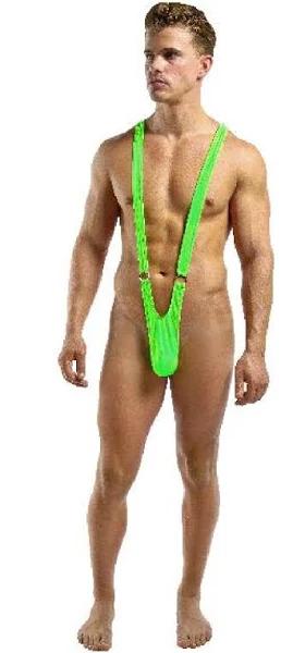 Male Power Sling Front Rings - Small/Medium / Green