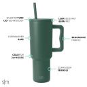 Simple Modern 40 oz Tumbler with Handle and Straw Lid | Insulated Reusable Stainless Steel Water Bottle Travel Mug Iced Coffee Cup | Gifts for Women