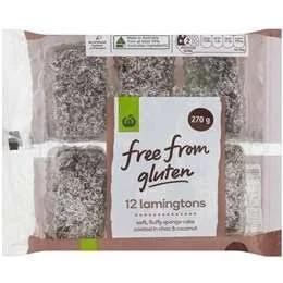 Woolworths Free from Gluten Lamingtons 12 Pack