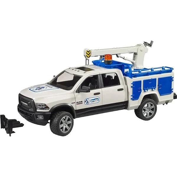 Bruder 1:16 RAM 2500 Service Truck With Rotating Beacon Light Kids Toy 3y+