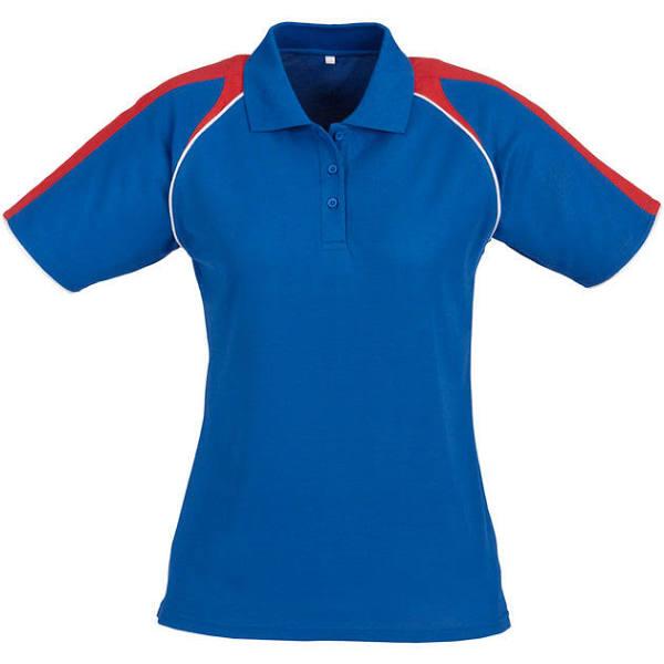 Biz Collection P225LS Triton Ladies Polo Royal/Red/White / 8