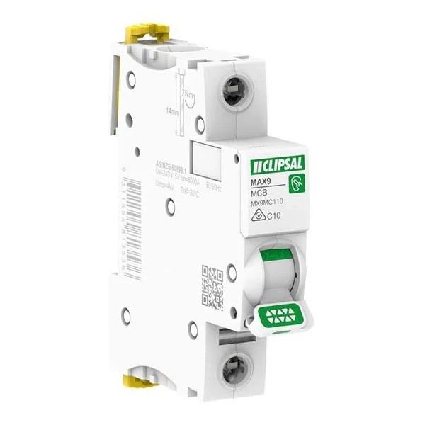 Clipsal MX9MC110 | 10Amp Single Pole Circuit Breaker 6kA | MAX9