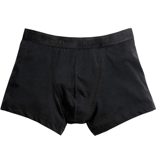 Fruit of The Loom Mens Classic Shorty Cotton Rich Boxer Shorts (Pack of 2) Black L