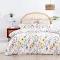 Dreamaker 100% Cotton Sateen Quilt Cover Set Daisy Print Single