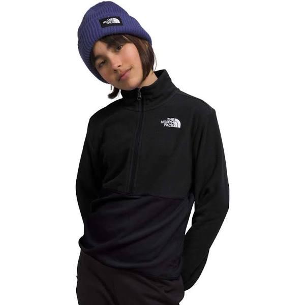 The North Face Teen Glacier ¼ Zip Pullover Black X-Small