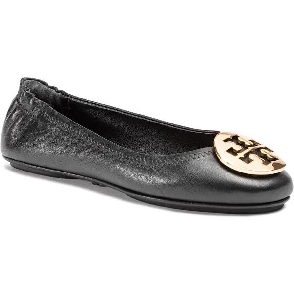 Tory Burch Minnie Travel Leather Ballet Flats