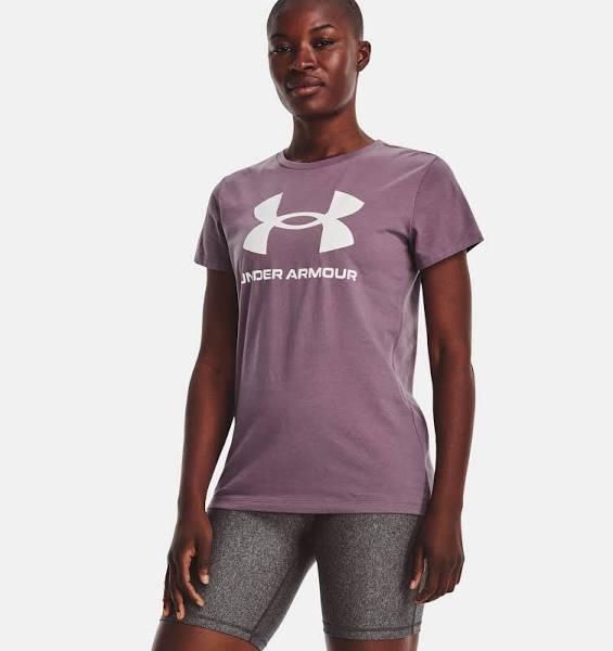 Under Armour Womens Sportstyle Graphic Tee Purple L