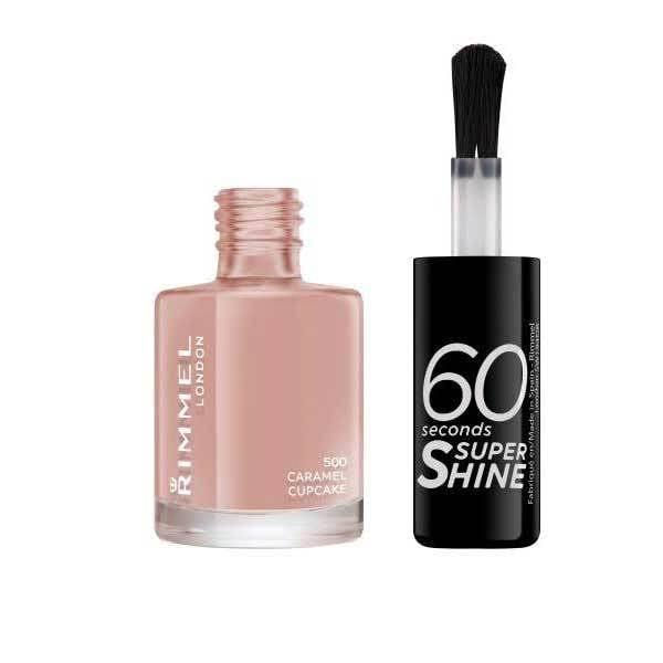 Rimmel 60 Seconds Super Shine Nail Polish 500 Caramel Cupcake