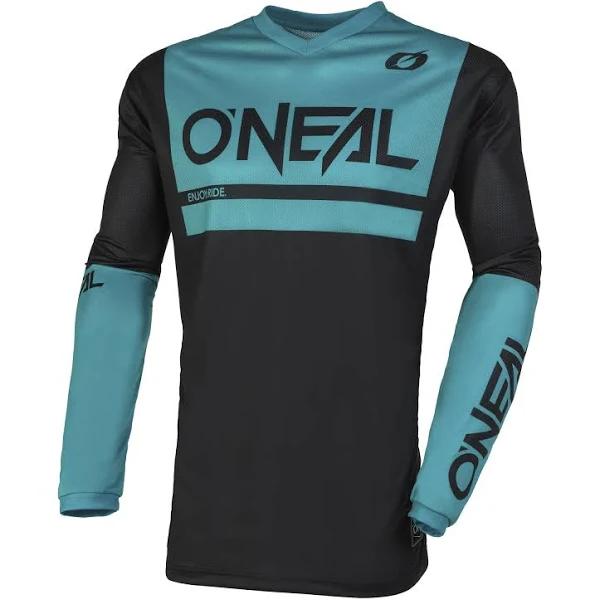 Oneal Element Threat Air Black/Teal Jersey - S