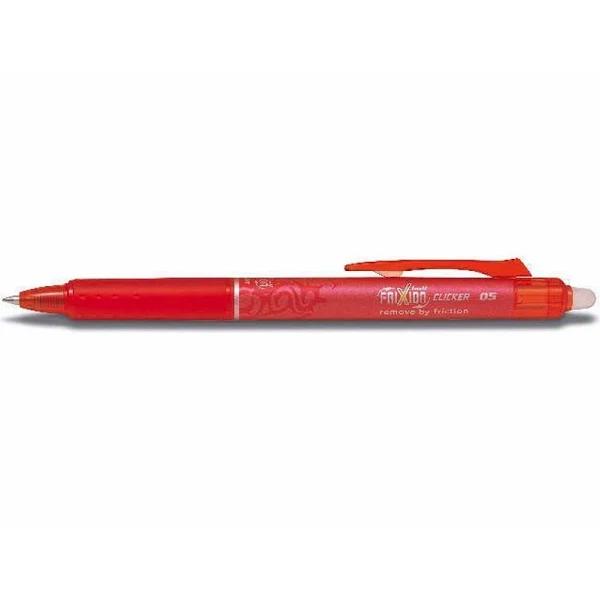 Pilot Frixion Clicker Erasable Gel Pen 0.5mm Red