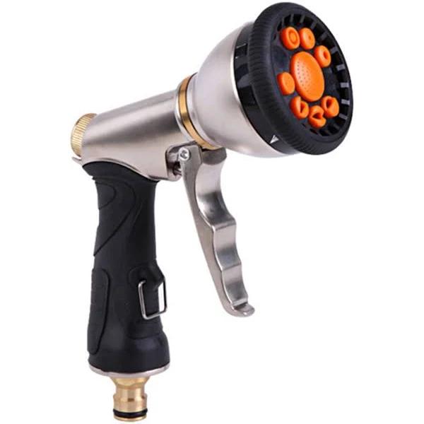 Electroplating Multifunctional High Pressure Water Gun Front Trigger Water Spray Gun Zinc Alloy Car Wash Water Spray Gun