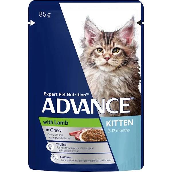 Advance Kitten Lamb in Gravy Wet Cat Food - 85g