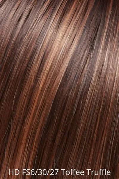 Easihair 12 Easipart Heat Defiant Hairpiece, FS6 30 27 Toffee Truffle