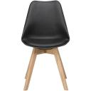 Brandon Dining Chair Black/Natural by Freedom