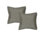 Algodon 300TC Cotton Sheet Set - Charcoal European Pillowcase