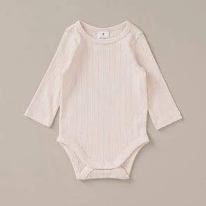 Organic Cotton Pointelle Bodysuit | Pink | Size 0-3 Months by Target