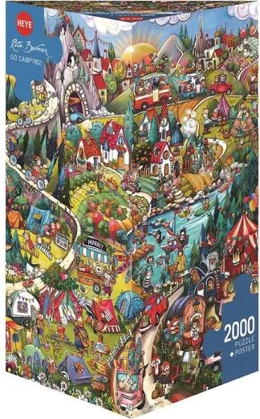 Heye 2000pc Berman Go Camping Jigsaw Puzzle