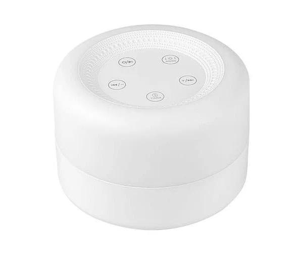 Portable White Sound Machine Baby Soother Adjustable Night Light with 12 Soothing Sounds 7 Lighting Colors Timer For Baby Students Adults Sleep Work