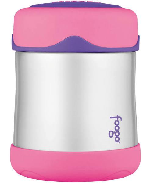 Thermos 290ml Foogo Stainless Steel Vacuum Insulated Food Jar - Pink