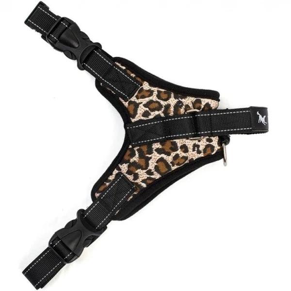 HOD Health & Home No Pull Soft Adjustable Dog Harness Leopard XL