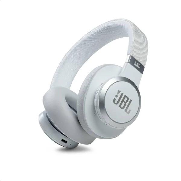 JBL Live 660NC Wireless Noise Cancelling Over-Ear Headphones - White