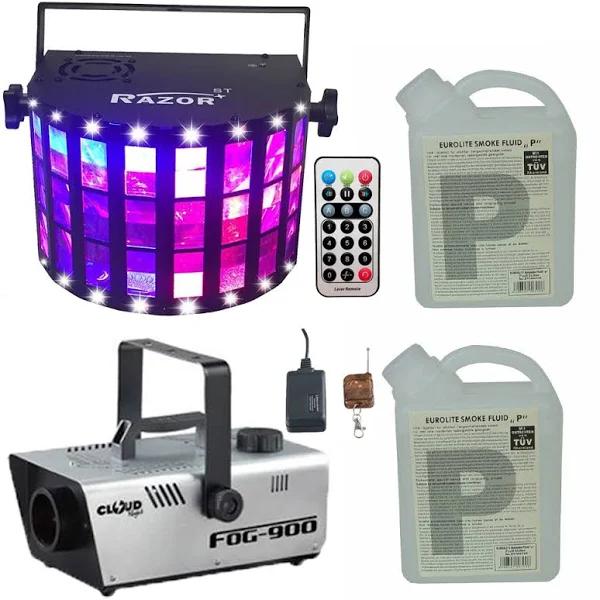 CR Lite CR Razor St Disco DJ Effect Light Plus 900W Smoke Machine with 1L Liquid For Small Party