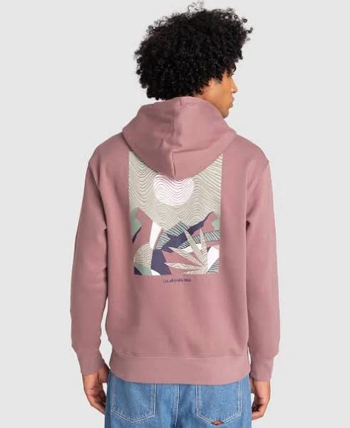 Quiksilver - Mens Abstract Nature Pullover Hoodie - Grape Shake - Size XXL