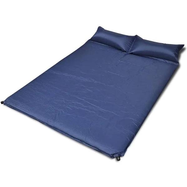 vidaXL Blue Self-Inflating Sleeping Mat 190x130x5 cm (Double)