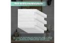 Tiles 3D Peel and Stick Wall Tile Subway White (30 x 30cm x 10 Sheets)