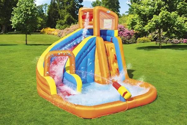 H2OGO! Inflatable Mega Water Park Pool Slide with Electric Blower