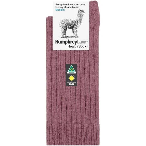 Humphrey Law Alpaca Health Sock Old Rose