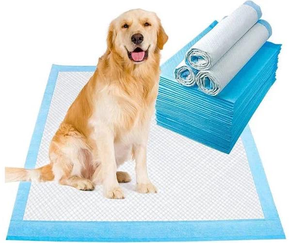 LONENESSL 100pcs Pet Training Pads, Disposable Fast Drying Pee Mats, Blue