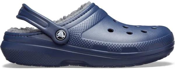 Crocs Unisex Classic Lined Clog - Navy / Charcoal