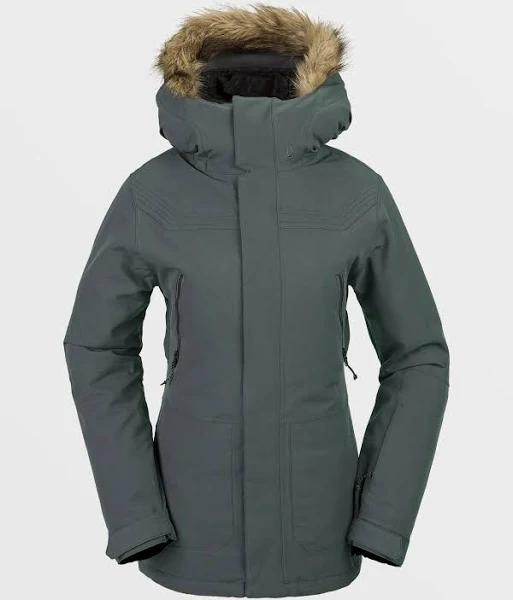 Volcom Shadow Insulated Women's Snowboarding & Ski Jacket, Eucalyptus, Size M