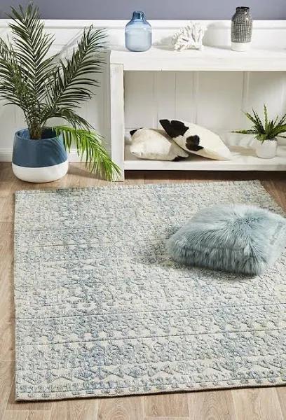 Levi Scarlett Blue Green Rug - 320X230CM